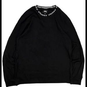 Stussy typewriter spiral logo knit sweater